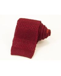 40 Colori - Cravate tricotée à rayures texturées en lin - Lyst