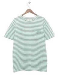 La Paz - Pocket T Shirt In Off Gumdrop Green Stripes - Lyst