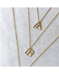 Dowse - Initial Necklace A - Lyst