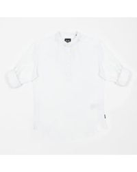 Only & Sons - Slim Fit Grandad Collar Shirt In S - Lyst