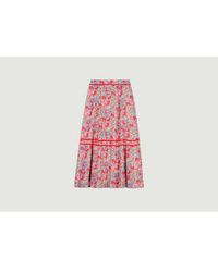 Ba&sh - Aliya Floral Print Midi Skirt 0 - Lyst