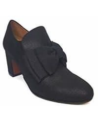 Chie Mihara - Chaussures noires à rabat - Lyst