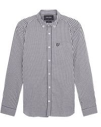 Lyle & Scott - Slim fit gingham shirt and white - Lyst
