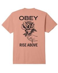 Obey - Rise Above T-shirt - Lyst