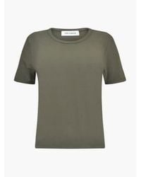 Sofie Schnoor - Ribbed T-shirt Army Uk 10 - Lyst