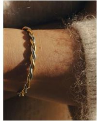 Nordic Muse - Bracelet manchette en argent, étanche - Lyst