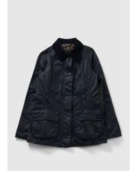 Barbour - Womens classic beadnell wachs jacke in der marine - Lyst