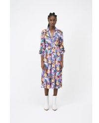 Suncoo - Charly Seventies Inspired Boho Floral Dress Viscose - Lyst