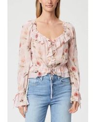 PAIGE - Lanea Floral Ruffle Pull - Lyst