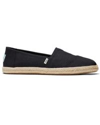 TOMS - Mens recycled cotton rope espadrille - Lyst