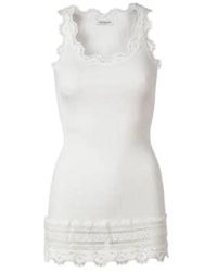 Rosemunde - Silk And Lace Vest - Lyst