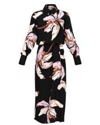 Marella - Alghero palm print dress col: palmas negras, tamaño: 10 - Lyst