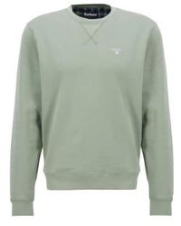 Barbour - Ridsdale crew-neck sweatshirt agave - Lyst