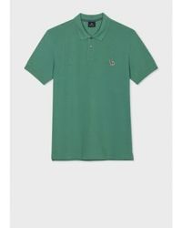 Paul Smith - Ss Zebra Polo Shirt Col: 33c Emerald , Size: M - Lyst