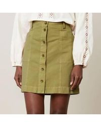Hartford - Matcha Linen Cotton Canvas Skirt 2 - Lyst