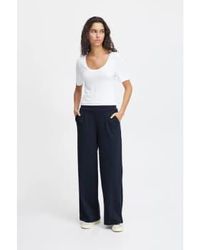 Ichi - Ihkate Sus Long Wide Pant Total Eclipse Xl - Lyst