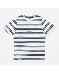 Jack & Jones - Block Stripe Short Sleeve T-shirt In M - Lyst