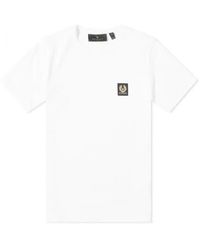 Belstaff - T-shirt weiß - Lyst