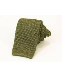 40 Colori - Silk And Linen Melange Knitted Tie - Lyst