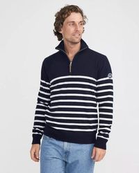 Holebrook - Stellan Zip Neck Stripe Windproof - Lyst