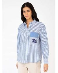 An'ge - Chemise à rayures bleues et blanches sissina - Lyst