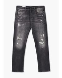 Replay - Mens grover 573 jeans biológicos en gris medio - Lyst