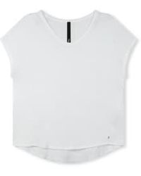 10Days - Das v-ausschnitt-t-shirt weiß - Lyst