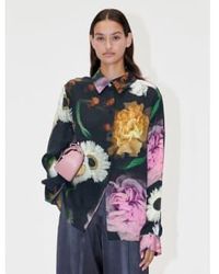 Stine Goya - Sgwal Shirt Scanned Foliage Xs - Lyst