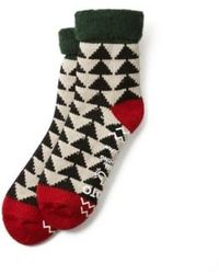 RoToTo - Comfy Room Socks /black/red /blk/nvy / M - Lyst
