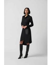 Joseph Ribkoff - Sweater Knit Dress With Faux Leather Patched Pockets 12 - Lyst