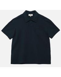 YMC - Polo T-shirt Navy S - Lyst