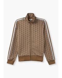 Lacoste - S Monogram Zipped Sweatshirt - Lyst