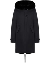 Woolrich Parka Literary Rex Femme Melton Bleu