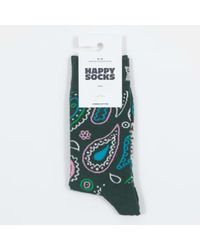 Happy Socks - Paisley socken in grün - Lyst
