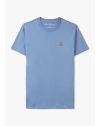 Psycho Bunny - Herren klassischer crew-nacken-t-shirt in blau - Lyst