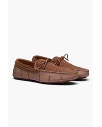 Swims - Woven Driver Loafer In Nut 21224 253 - Lyst