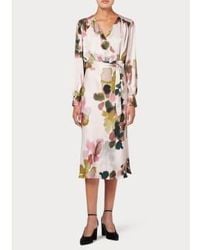 Paul Smith - Dusky Marsh Marigold Printed Dress It42-uk10 - Lyst