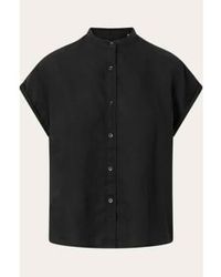Knowledge Cotton - Collar Linen Jet Shirt Xs - Lyst