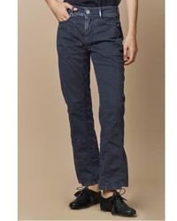 High - Engaño pantalón algodón azul marino - Lyst