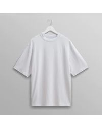 Wax London - Milton t-shirt en coton biologique blanc - Lyst