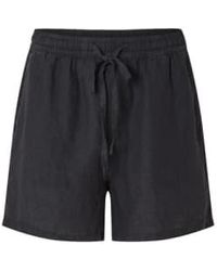 SELECTED - Slflinnie pantalones cortos lino negro - Lyst