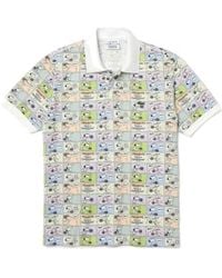 Lacoste - X Peanuts Contrast Collar Polo Shirt Print - Lyst