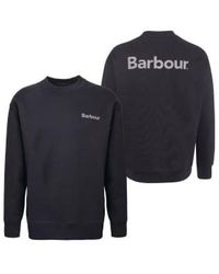 Barbour - Heritage plus nicholas sweat-shirt noir - Lyst