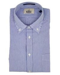B.D. Baggies - Bradford cotton stripes camisa hombres blancos/azul - Lyst