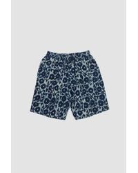 Universal Works - Pleated Track Short Hand Print - Lyst