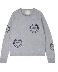 Jumper 1234 - All Over Heart Sweat - Lyst