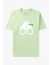 Moose Knuckles - Herren maurice print t-shirt in minze - Lyst