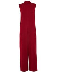 Great Plains Alyssa Jumpsuit In Cabernet Und Space Navy - Rot