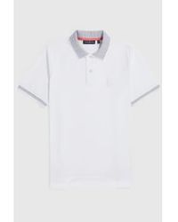 Psycho Bunny - Damon Pique Polo Shirt With Contrast Trim - Lyst