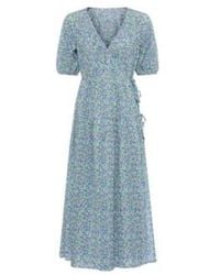 Great Plains - Zinnia Baumwolle Wrap Midi Dress - Lyst